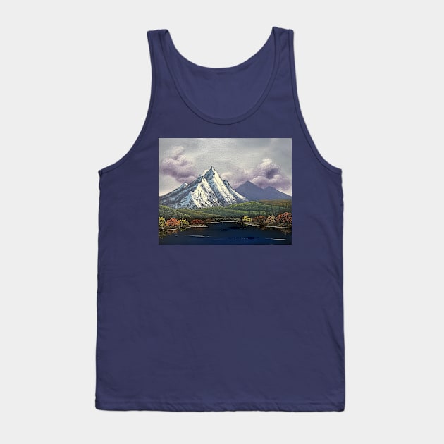 Deep Mountain Lake Tank Top by J&S mason